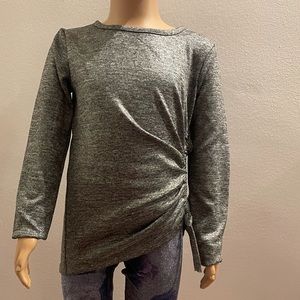 Habitual little Girls Silver Ponte Side Tide Top Size 6X NWT.